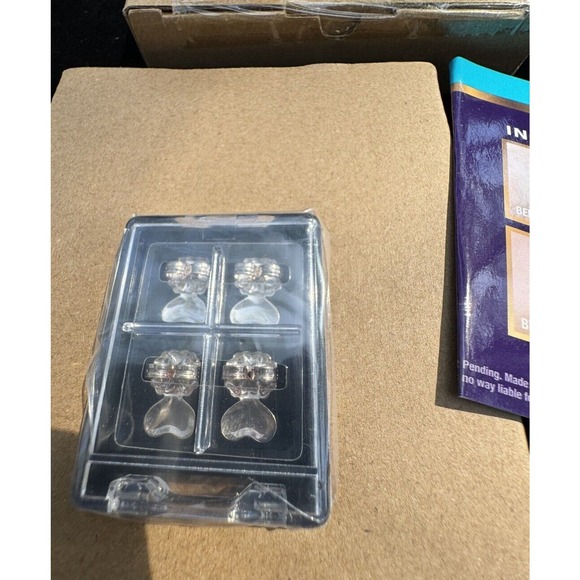 New HSN MagicBax Hypoallergenic Adjustable Instant Post Earring Lifters -A42 - Picture 3 of 6